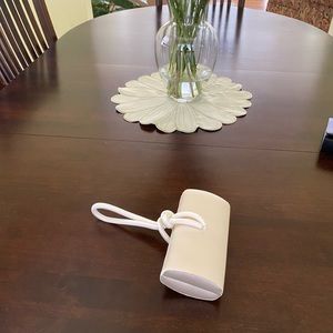 Off white La Regale evening  satin purse